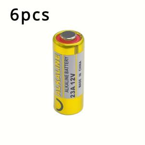 TEMU 23A 12V 알칼리형 배터리 6개 또는 12개입, 일회용으로 설계되어 충전 불가, 초인종, 알람 시계, 자동차 키 및 장난감에 적합 - EL12 MN21 MS21 V23GA L1028 GP23A LRV08