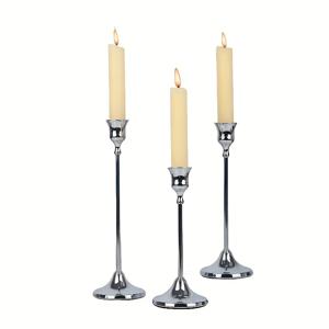 TEMU 빈티지 메탈 촛대 3개 세트, 결혼식, 가족 모임, 파티에 완벽 - 크리스마스, 할로윈, 추수감사절, 새해에 적합한 정교한 테이블 촛대 장식
