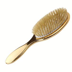 TEMU 해외 직구 전기도금 에어 쿠션 헤어브러시, 노란색 강모, 엉킴 방지 빗, 직모 및 곱슬머리용 스타일링 빗, 정전기 방지 빗