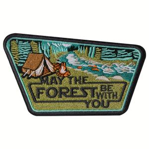 TEMU 1개 May The Forest Be with You 다리미 패치, 자수 모 패치, 야생 아웃도어 패브릭 아플리케 배지 (국민 애호가 의류, 백팩, 바지, 재킷, 모자 장식용)