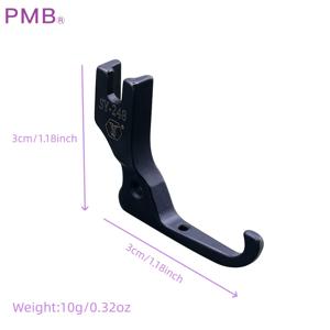 TEMU 웨딩 드레스용 특수 압착 발판, 신색 블랙 티타늄 스틸 재질, 스팽글 및 비즈 원단에 적합, 컴퓨터 재봉틀 호환