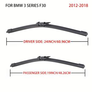 TEMU BMW 3 시리즈 F30 F31 F34 2012-2019용 와이퍼 블레이드, 앞유리 윈드스크린 프론트 창문 블레이드 24