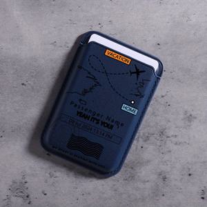 TEMU 2025년형 혁신적인 패션 인조 가죽 항공 항법 차트 디자인 마그네틱 카드 홀더 (아이폰 16, 15, 14, 13, 12 Pro Max 호환). 신용 카드 또는 ID 카드 1-3개 보관 가능. K1 지갑은 초슬림 보호 디자인을 특징으로 합니다.