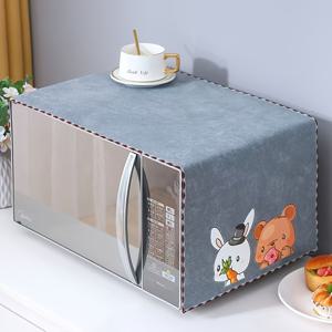 TEMU 미끄럼 방지 기능이 있는 전자레인지 덮개, 전자레인지 오븐용 먼지 덮개, 크기 35*100Cm