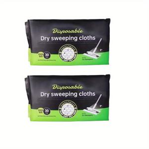 TEMU XL 플랫 몹 호환용 대형 건식 청소 천 60장 세트, 바닥 닦기 및 청소용 일회용 몹 천, 25x42cm/9.84x17.32인치