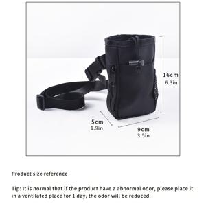 TEMU 1개 핸즈프리 강아지 트레이닝 간식 가방 - 한 손으로 부착 가능한 쓰레기 봉투 포함, 조깅 및 산책용 - 휴대용 허리 팩, 내구성 있는 폴리에스터 스낵 홀더 정리함, 견고한 구조, 애완동물 주인을 위한 활동적인 라이프스타일