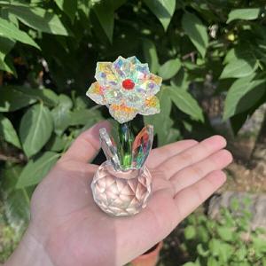 TEMU 유리로 제작된 피규어, 발렌타인데이 선물, 결혼식 선물로 완벽하며 장식용 햇빛 가리개 또는 작은 선물로도 좋습니다.