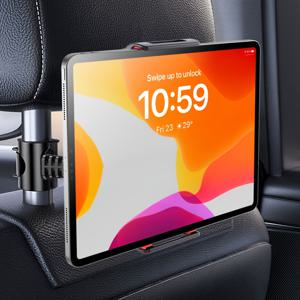 TEMU 차량 뒷좌석용 헤드레스트 태블릿 홀더, 차량 시트용 휴대폰 거치대, 4~12인치 태블릿 및 휴대폰에 적합