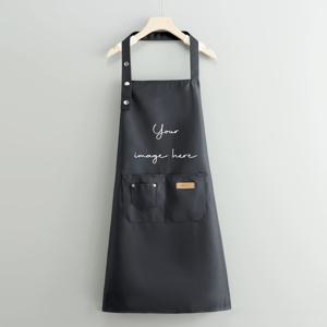 TEMU 수사노 맞춤형 어머니날 앞치마 - 개인화 로고 & '해피 모더스 데이' 디자인, 조절 가능한 스트랩 & 더블 포켓, 내구성 있는 폴리에스터, 블랙/베이지 홈, 작업용, 가드닝, 가정일, 축제 디자인이, 튼튼한 구조, 정원 애호가, 주방 액세서리, 강화된 스티칭, 일하는 엄마들을 위한