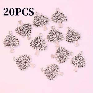 TEMU 매력적인 생명의 나무 펜던트 20개, 스타일리시하고 미니멀한 아연 합금 생명의 나무 식물 참, 주얼리, 추가 장식, 체인 장식 및 펜던트용. 팔찌, 귀걸이, 목걸이, 헤어 추가, 키체인에 적합