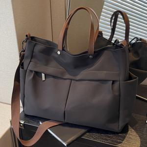 TEMU 여성 패션 단색 다용도 퀼팅 토트백 대용량 멀티 포켓 나일론 쉬운 숄더백 경량 데일리 여행 핸드백 선물 가방 동전 지갑 워크백 쇼핑백 대학생 책가방 지갑 선물 가방 휴대폰 가방 다기능