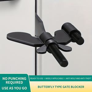 TEMU 가정 및 호텔용 휴대용 강화형 도어 스토퍼, 여성 도난 방지용 도어 잠금장치, 임대 숙소용 도어락 웨지