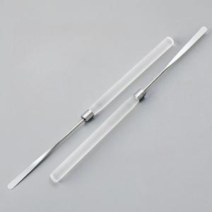 TEMU 2개 스테인리스 네일 아트 스터링 로드 - 저자극성 젤 & 매니큐어 혼합 스패츌러, 전문가용 및 DIY 네일 케어를 위한 정밀 디자인