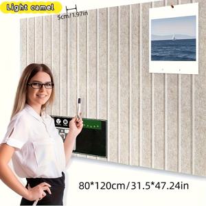 TEMU 확대 사이즈와 세로 줄무늬가 있는 고품질 펠트보드, 모던 플러시 게시판, 클래식 스타일 패브릭 압정판 세트, 대형 다기능 장식용 공지판, 가족 메모, 사무실 전시판 또는 발렌타인데이/어머니의 날/추수감사절 사진 메시지 보드로 적합, 다양한 색상 선택 가능, 크리스마스, 할로윈, 새해, 기념일 장식용