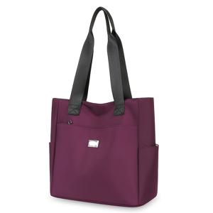 TEMU 나일론 숄더백 패션 대용량 핸드백 옥스포드 천 토트백, 데일리 여행에 적합