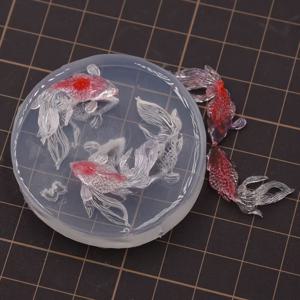 TEMU 초경량 클레이 미니어처 행운의 유리금붕어 네일 아트 실리콘 몰드 - DIY 미니 물고기 실리콘 몰드, 창의적인 프로젝트, 정교한 디테일링, 세부 디자인, 크리에이티브 취미용