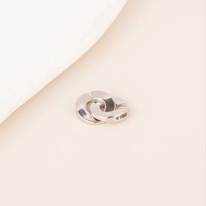 TEMU 구리 18K 금도금, 높은 색상 유지력, 이중 구멍 루프 걸쇠, 심플한 인서트 원형 구슬, 핸드메이드 DIY 공예용 구슬 목걸이, 팔찌, 스웨터 체인 걸쇠, 주얼리 걸쇠 1개