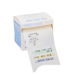 TEMU 랜덤 색상 박스 150개 투명 스티커 메모지 풀아웃 쓰기 가능 풀 접착 속건성 스티커 간편 학생용 고가치 메모 스티커 사무실 및 학교에 적합