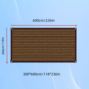 TEMU 다기능 브라운 차양, 강화된 가장자리 및 간편한 설치용 아일렛 포함 - 야외 잔디밭/안뜰에 적합 - 자외선 차단 및 내구성 있는 캐노피, 여행, 피크닉, 수영장에 적합