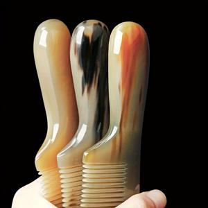 TEMU 고급형 머리빗 - 강화된 경락 마사지 브러시, 모든 헤어 타입에 적합