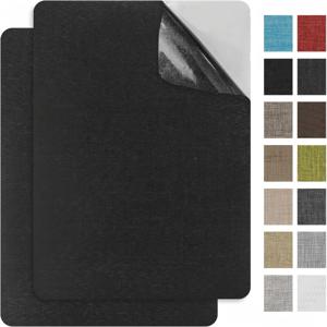 TEMU 2개 묶음 20.5*28Cm 린넨 소파 패치 수리 패치, 강력 접착제 자가 접착 소파 패치, 소파, 핸드백, 자동차 시트에 적합