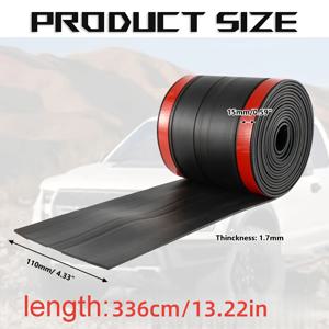TEMU 트럭 테일게이트용 범용 블랙 EPDM 고무 웨더스트립, 먼지, 물 및 소음으로부터 보호하기 위해 설계됨