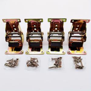 TEMU 스테인리스 스틸 접이식 지지대 4세트, 자동 잠금 경첩, 나사 32개 포함, 조절식 지지대, 자동 잠금 확장 지지대, 테이블 작업대, 의자, 가구, 침대, 차고 및 텔레스코픽 지지대 프레임용