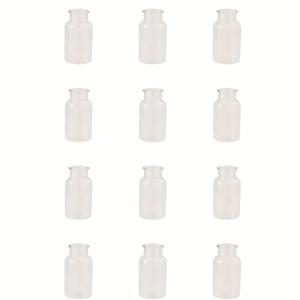 TEMU 12개 세트 모던 화병 - 깨지지 않는 내구성 플라스틱 원통형 화병, 웨딩 테이블 센터피스, 꽃꽂이용 - 우아한 원형 화병, 테이블, 창가, 파티용 (애완동물 친화적)