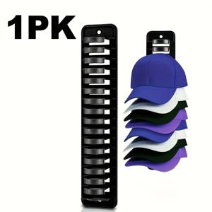 TEMU 이 벽걸이형 모자 보관함은 16개의 모자를 수납할 수 있습니다. 공간 절약을 위한 튼튼한 접착제가 특징이며, 옷장, 사무실, 기숙사 등에 적합한 내구성이 뛰어난 플라스틱 휴대용 모자 랙입니다.