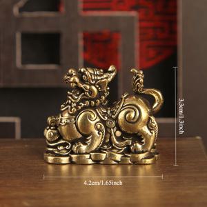 TEMU 황동 빈티지 돈 피수구 장식 조각상 장식품