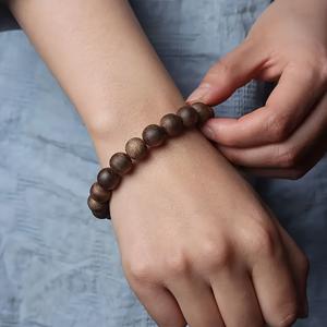 TEMU 2025년형 천연 향목 팔찌 (나트랑산), 남녀 공용, 순수 천연, 영구 정품 제품