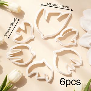 TEMU 6개 조각 새 주얼리 몰드 세트 - 유럽 스타일 DIY 폴리머 클레이 커팅 키트, 홀아웃 & 매듭 템플릿 포함, 재사용 가능한 플라스틱 몰드, 수제 귀걸이, 펜던트, 참 장식용 (비둘기, 참새, 핀치) - 공예 용품