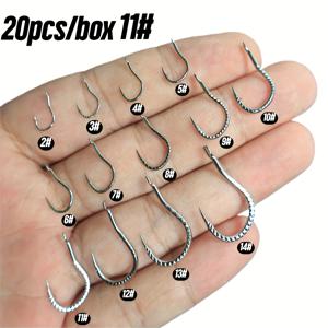 TEMU 20개입 강화용 드래곤 스케일 낚시 바늘, 곡선형 바늘, 잉어, Crucian 잉어, 배스 잡이에 적합, 강력한 당력력, 낚시 장비