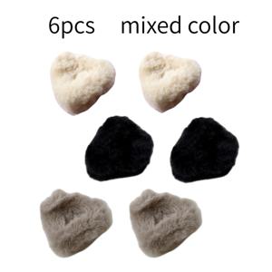 TEMU 여성을 위한 사랑스러운 고양이 귀 머리핀 6개 세트. 부드러운 폴리에스터 니트로 제작되었으며, 여성에게 완벽합니다. 귀여운 플러시 추가품은 가을과 겨울에 이상적이며, 14세 이상을 위해 설계되었으며, 크리스마스, 할로윈과 같은 특별한 날에 적합합니다.