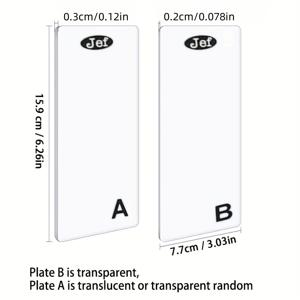 TEMU 2 JEF 투명 아크릴 재단판 A 및 B - 재단 및 엠보싱에 적합, 838S 시리즈 및 유사 재단기용 공예에 적합, 개방 폭 3.03인치 - 내구성, 사용 용이