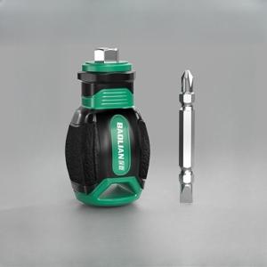 TEMU 플랫 및 십자 미니 드라이버, 산업용 등급 자석 소형 드라이버, 듀얼 사용 다다기 드라이버, 십자 드라이버, 코팅된 교체형 팁이 있는 짧은 손잡이 스크루드라이버 세트