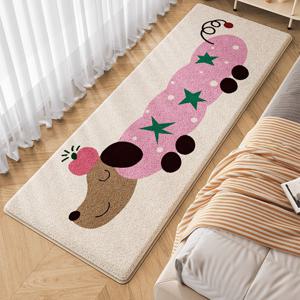 TEMU 1개 다치쉐인 패턴 모조 캐시미어 바닥 매트 | 미끄럼 방지, 세탁 가능한 폴리에스터 담요, 높은 필, 직사각형, 침실, 실내 및 실외 캠핑, 침대 옆 홈 데코레이션에 적합, 완벽한 선물