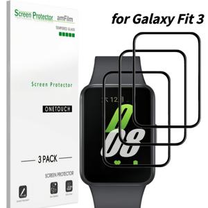 TEMU 삼성 핏 3용 유연 스크린 보호필름 3개 세트, 비유리, 곡면 처리, 스크래치 방지, 기포 없는 HD 투명, 쉬운 설치, 3D 풀커버, PMMA 소프트 필름, 워치 스크린 보호필름, 삼성 스마트 기기 액세서리 호환
