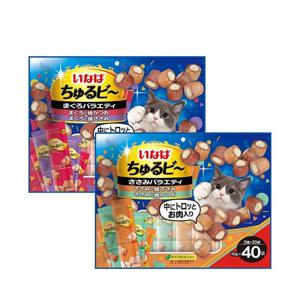 TEMU 이나바 챠오 츄르비 10g x 40P 버라이어티 고양이간식