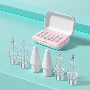 TEMU Apple Pencil 교체 팁 (다양한 종류), 1세대, 2세대, 3세대 호환, 내구성 좋은 혼합 다мп링 및 미끄럼 방지 디자인