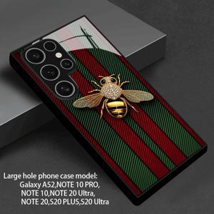 TEMU 폰 케이스: 레드 그린 골든 비 폰 케이스 삼성 갤럭시 A56 A36 A55 A35 A06 A05 A14 A24 A34 A54 A16 A05S A25 A15 A33 A53 S25 S24 S23 S22 S21 S20 FE 플러스 울트라 4G 5G 강화 유리 백커버 남성용 폰 케이스 Z2026010BL1193