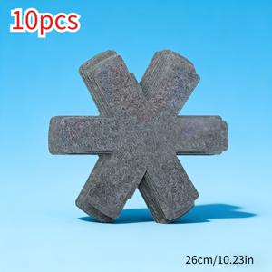 TEMU 10개 세트 논 우븐 폴리에스터 조리기구 보호 매트 | 코스터 및 냄비 받침; 스크래치 방지 및 내열성 (최대 500°F/260°C), 안티 스틱 표면 - 스택 가능한 보관용, 조리기구, 유리제품, 카운터탑, 스토브, 오븐에 적합