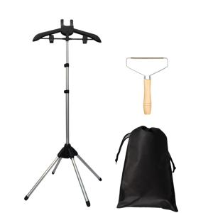 TEMU 의류 스팀용 옷걸이, 보풀 제거기가 있는 휴대용 의류 스티머 거치대, 접이식 의류용 스팀 거치대, 스팀 다리미용 옷걸이, 스팀 스탠드 의류, 스팀 다리미용 스티머 스탠드형 옷걸이