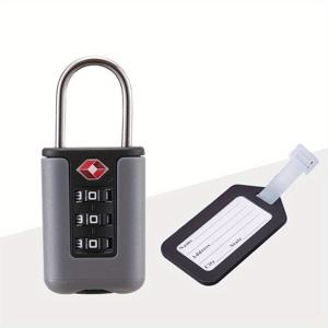 TEMU 1개 TSA 승인 수하물 잠금장치, 방수 방범 보안 자물쇠, , 배낭 및 수납장용, 무광 마감, 쉬운 설치, 3자리 조합 코드, 조립 불필요, 플라스틱 재질, 비전기식, 수하물 안전 잠금장치|생동감 넘치는 수하물 잠금장치|내구성 있는 플라스틱 잠금장치