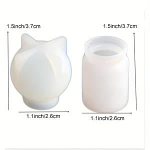 TEMU 두 개의 병 모양 실리콘 몰드, 에폭시 레진 고체 병 펜던트 장식 DIY 캐스팅 몰드, 레진 주얼리 제작, 홈룸 데스크 장식 선물 공예용 실리콘 몰드