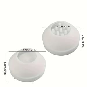 TEMU LEQU 레진 캐스팅 몰드 - 원형 디퓨저 모양의 실리콘 향로 몰드 2개 세트, 레진, 석고, 콘크리트 캐스팅에 적합, 홈 데코 공예, 홈 데코 추가품 | 모던 홈 데코 | 내구성 좋은 실리콘