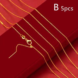 TEMU 여성을 위해 디자인된 5개 네일 스타일 목걸이 세트입니다. 변색되지 않는 도금으로 제작되었으며, 대부분의 펜던트에 적합한 섬세한 체인이 특징입니다. 주얼리 추가에 완벽합니다.