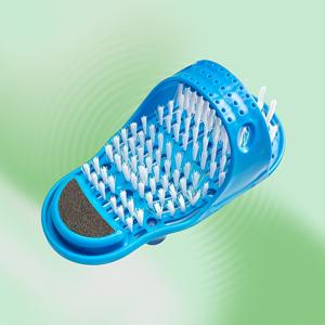 TEMU 1개 프레쉬스텝 흡착판 포함 - 샤워 발 스크러버, 굳은살 제거, 비전기식 발 마사지 클리너, 가정, 호텔에 적합, 무향 수동 발 클리너, 스파 사용에 이상적 - 선물로 완벽!