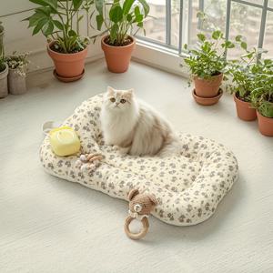 TEMU 퀼트 펫 침대 개 소파 쿠션, 고양이와 강아지용 스트롤러 매트, 5kg 이하의 고양이 및 개에 적합