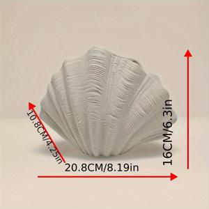 TEMU 베이지 조개껍질 패턴 홈 데코 화병, 꽃병, 데스크탑 장식, 선물 장식 등에 적합